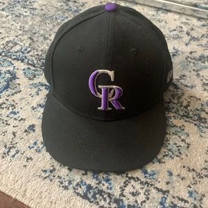 Black Colorado Rockies - Fitted - Size 7 1/2